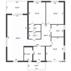 Дом 146м², 1-этажный, участок 8 сот.