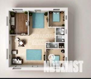 Дом 103м², 2-этажный, участок 7 сот.