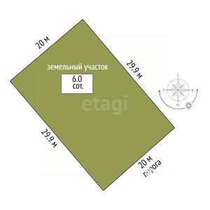 Дом 180м², 2-этажный, участок 6 сот.