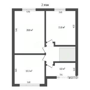 Дом 160м², 2-этажный, участок 6 сот.