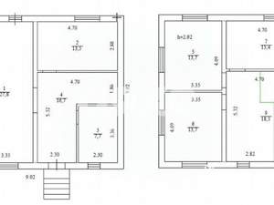 Коттедж 133м², 2-этажный, участок 7 сот.