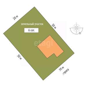 Дом 137м², 2-этажный, участок 6 сот.