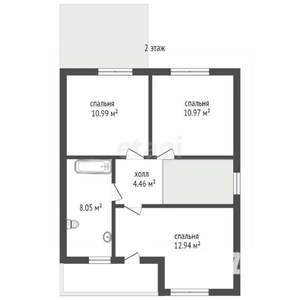 Дом 121м², 2-этажный, участок 6 сот.