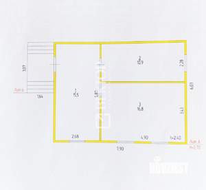 Дом 62м&sup2;, 2-этажный, участок 15 сот.  