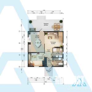 Дача 168м², 2-этажный, участок 8 сот.  