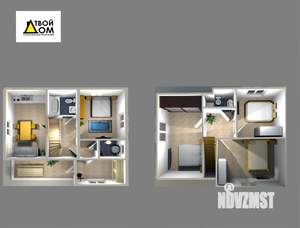 Дом 110м², 2-этажный, участок 6 сот.  