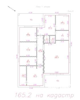 Коттедж 165м², 1-этажный, участок 10 сот.  