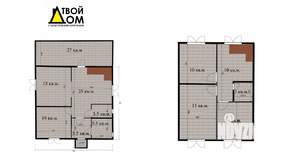 Дом 157м², 2-этажный, участок 6 сот.  