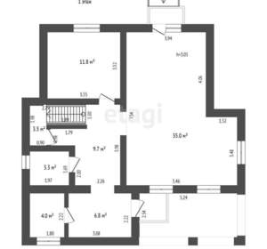 Дом 154м², 2-этажный, участок 6 сот.  