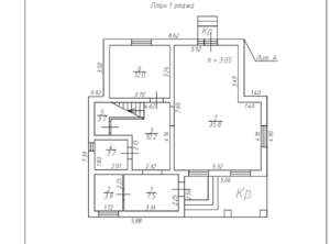 Дом 154м², 2-этажный, участок 6 сот.  