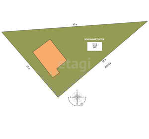 Дом 99м&sup2;, 2-этажный, участок 5 сот.  