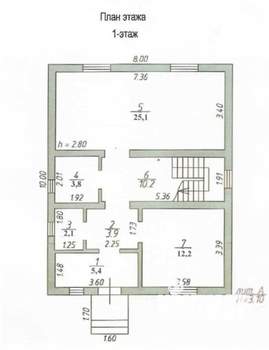 Дом 124м², 2-этажный, участок 5 сот.  