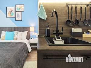 Студия квартира, посуточно, 15м2, 1/22 этаж