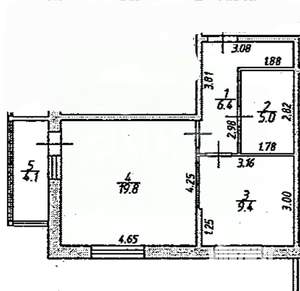 1-к квартира, вторичка, 40м2, 8/17 этаж