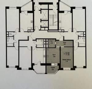 1-к квартира, вторичка, 43м2, 10/10 этаж