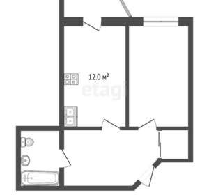 1-к квартира, вторичка, 40м2, 10/22 этаж