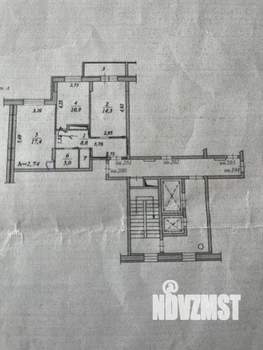 2-к квартира, вторичка, 56м2, 10/19 этаж