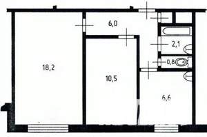 2-к квартира, вторичка, 45м2, 7/9 этаж
