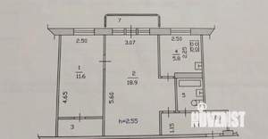 2-к квартира, вторичка, 46м2, 4/5 этаж
