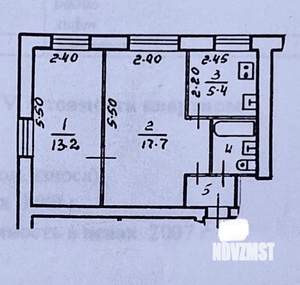2-к квартира, вторичка, 41м2, 2/4 этаж