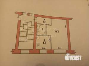 1-к квартира, вторичка, 30м2, 2/5 этаж