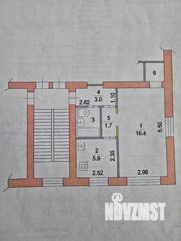 1-к квартира, вторичка, 31м2, 3/4 этаж
