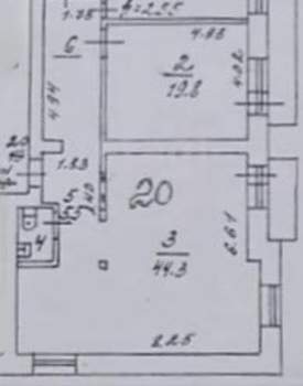 2-к квартира, вторичка, 97м2, 6/6 этаж