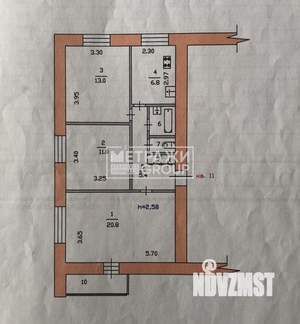 3-к квартира, вторичка, 61м2, 2/9 этаж