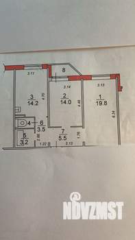 2-к квартира, вторичка, 62м2, 2/9 этаж