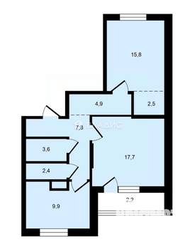 2-к квартира, вторичка, 68м2, 14/22 этаж