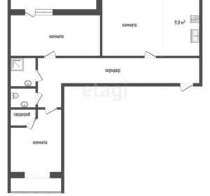 2-к квартира, вторичка, 79м2, 9/12 этаж
