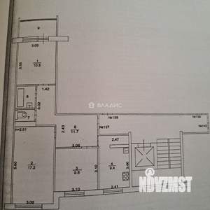 3-к квартира, вторичка, 64м2, 5/10 этаж