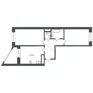 2-к квартира, вторичка, 64м2, 2/17 этаж