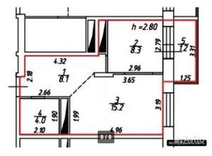 1-к квартира, вторичка, 36м2, 8/17 этаж