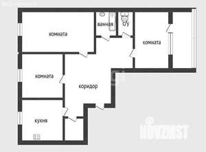 3-к квартира, вторичка, 64м2, 3/10 этаж