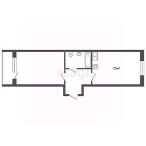 1-к квартира, вторичка, 41м2, 1/17 этаж