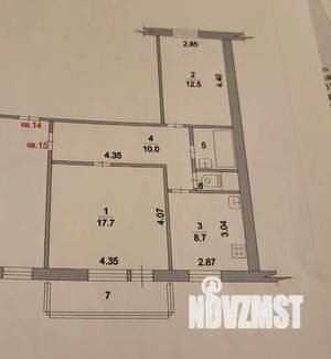 2-к квартира, вторичка, 53м2, 4/10 этаж