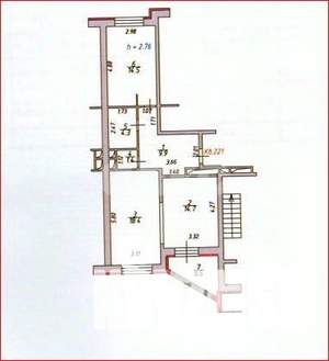 2-к квартира, вторичка, 63м2, 9/17 этаж