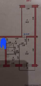 2-к квартира, вторичка, 45м2, 5/5 этаж