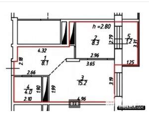 1-к квартира, вторичка, 36м2, 8/17 этаж