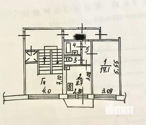 1-к квартира, вторичка, 33м2, 5/9 этаж