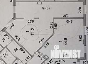 2-к квартира, вторичка, 72м2, 1/16 этаж