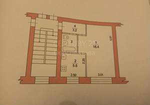 1-к квартира, вторичка, 30м2, 2/5 этаж