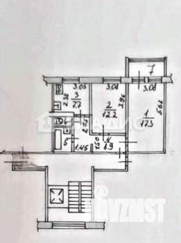 2-к квартира, вторичка, 52м2, 6/10 этаж