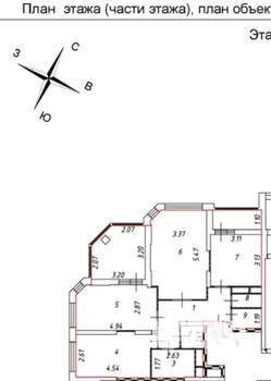 3-к квартира, вторичка, 85м2, 7/23 этаж