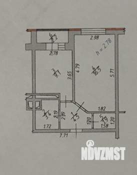 1-к квартира, вторичка, 35м2, 17/22 этаж