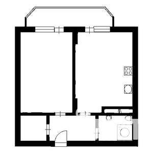 1-к квартира, вторичка, 50м2, 5/20 этаж