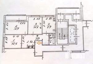 3-к квартира, вторичка, 71м2, 2/14 этаж