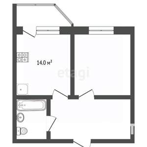 1-к квартира, вторичка, 41м2, 11/11 этаж